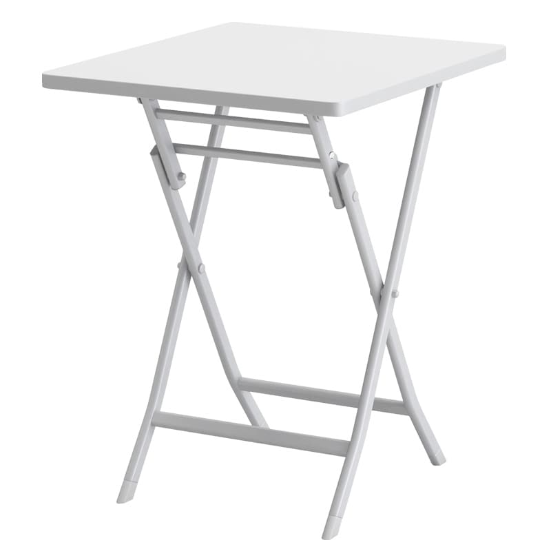 Ensemble bistro minimaliste de patio 3 pièces avec table carrée pliable et chaises - 3 pièces