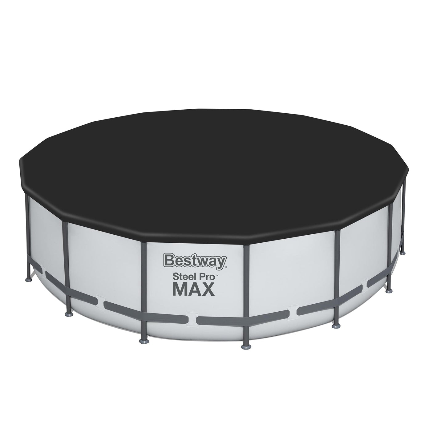 Piscine hors sol ronde Bestway Steel Pro MAX avec pompe et couverture