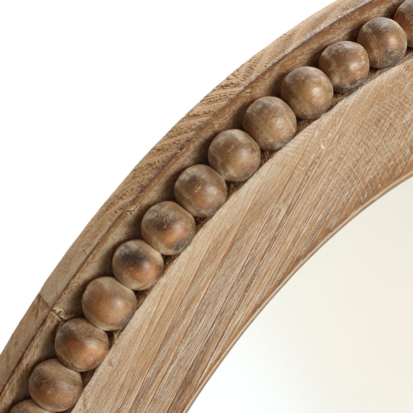 Miroir mural ovale de 81 cm avec cadre en bois Cameo, miroir mural de salle de bain - 81,9 cm H x 61 cm L x 3,2 cm P