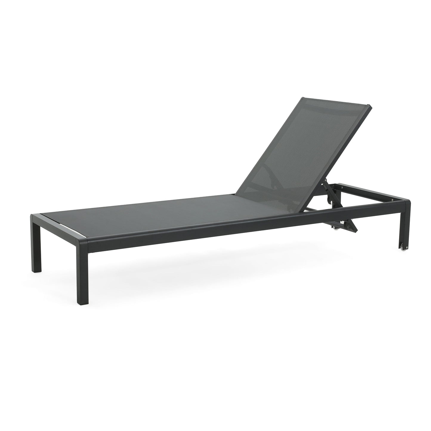 Chaise longue d'extérieur en aluminium Cape Coral (lot de 2) par Christopher Knight Home - 77,56 po x 25,20 po x 11,80 po