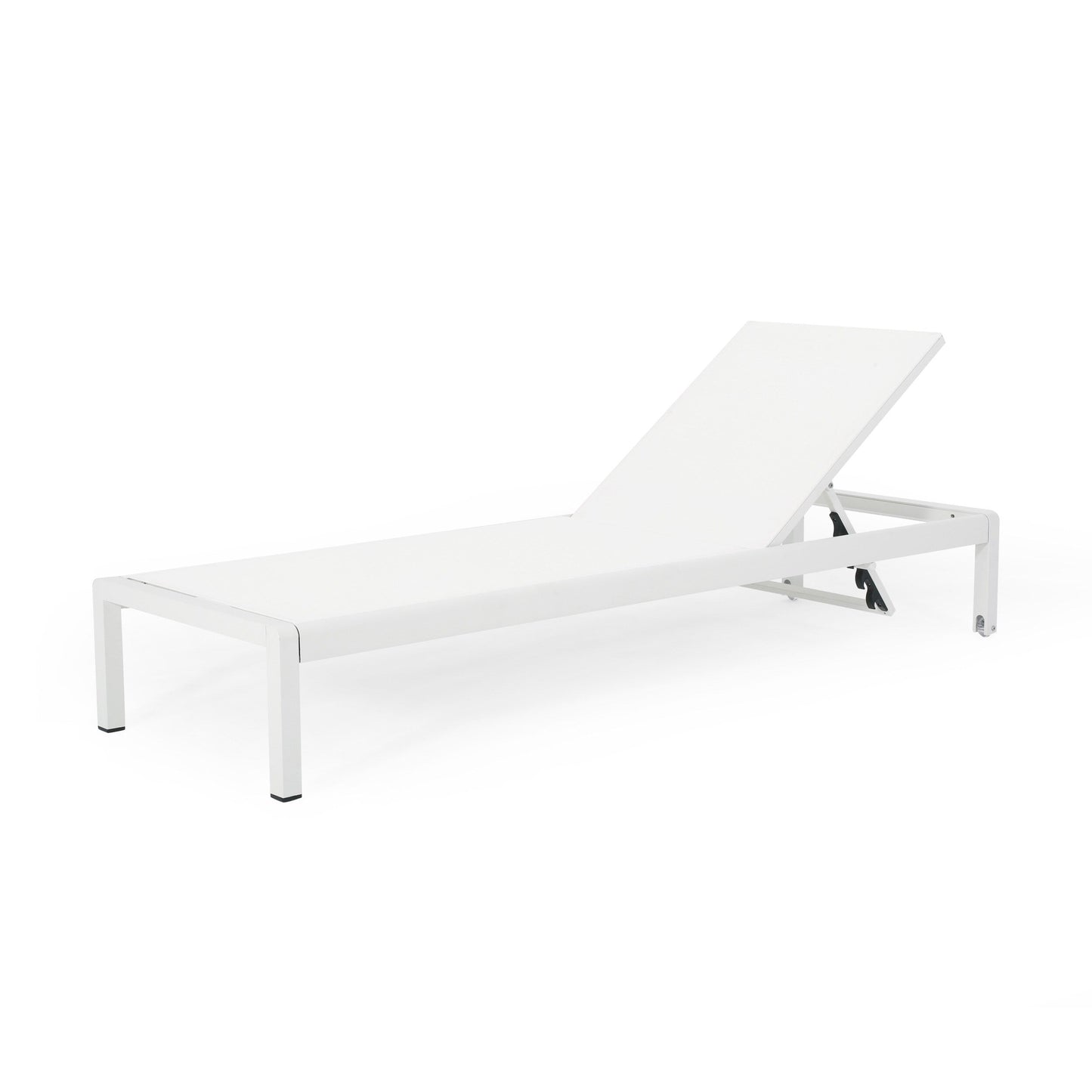 Chaise longue d'extérieur en aluminium Cape Coral (lot de 2) par Christopher Knight Home - 77,56 po x 25,20 po x 11,80 po