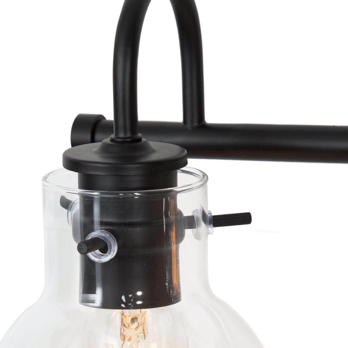 Applique murale moderne en verre à 3 lumières pour salle de bain