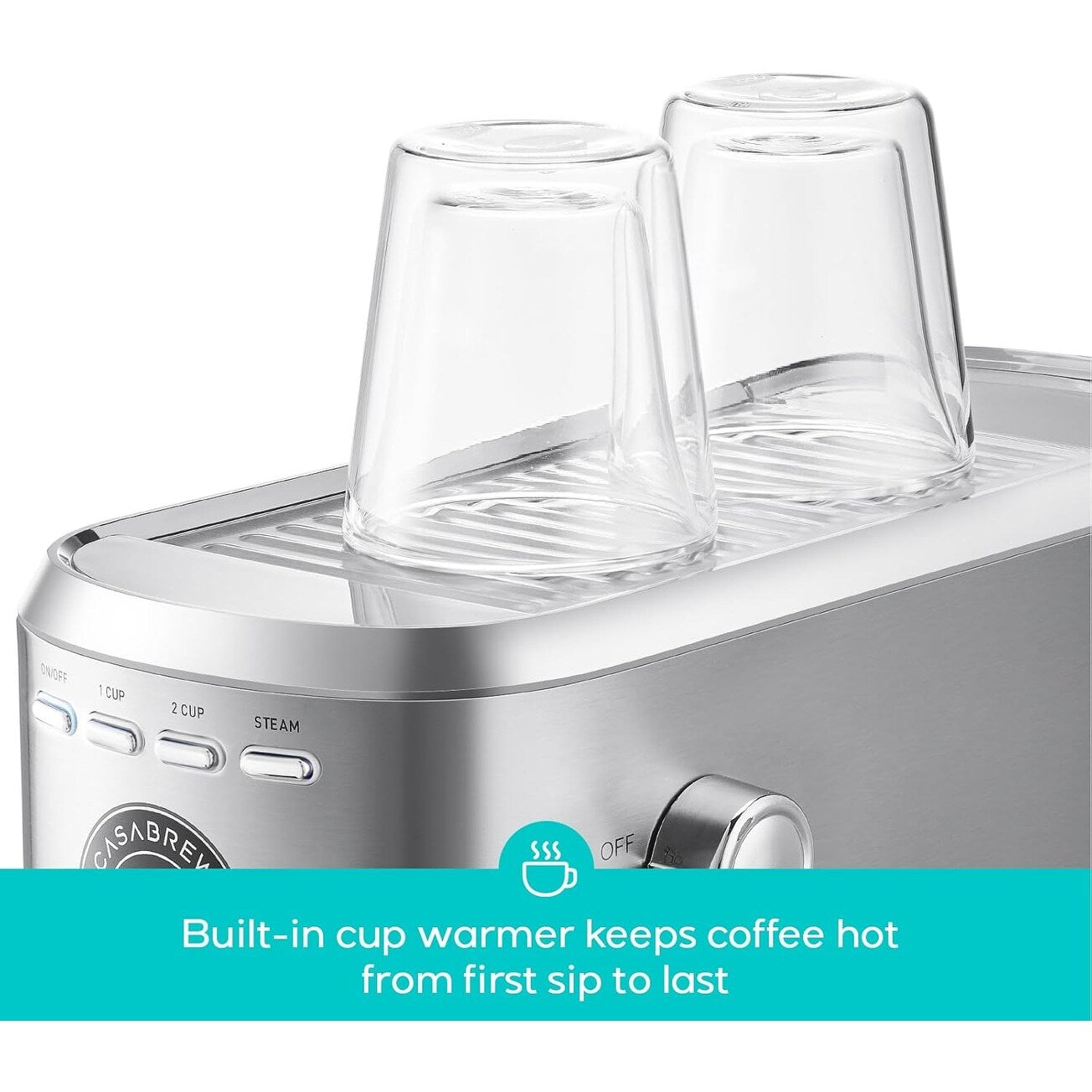 Machine à expresso professionnelle Casabrews 20 bars avec système de mousse de lait