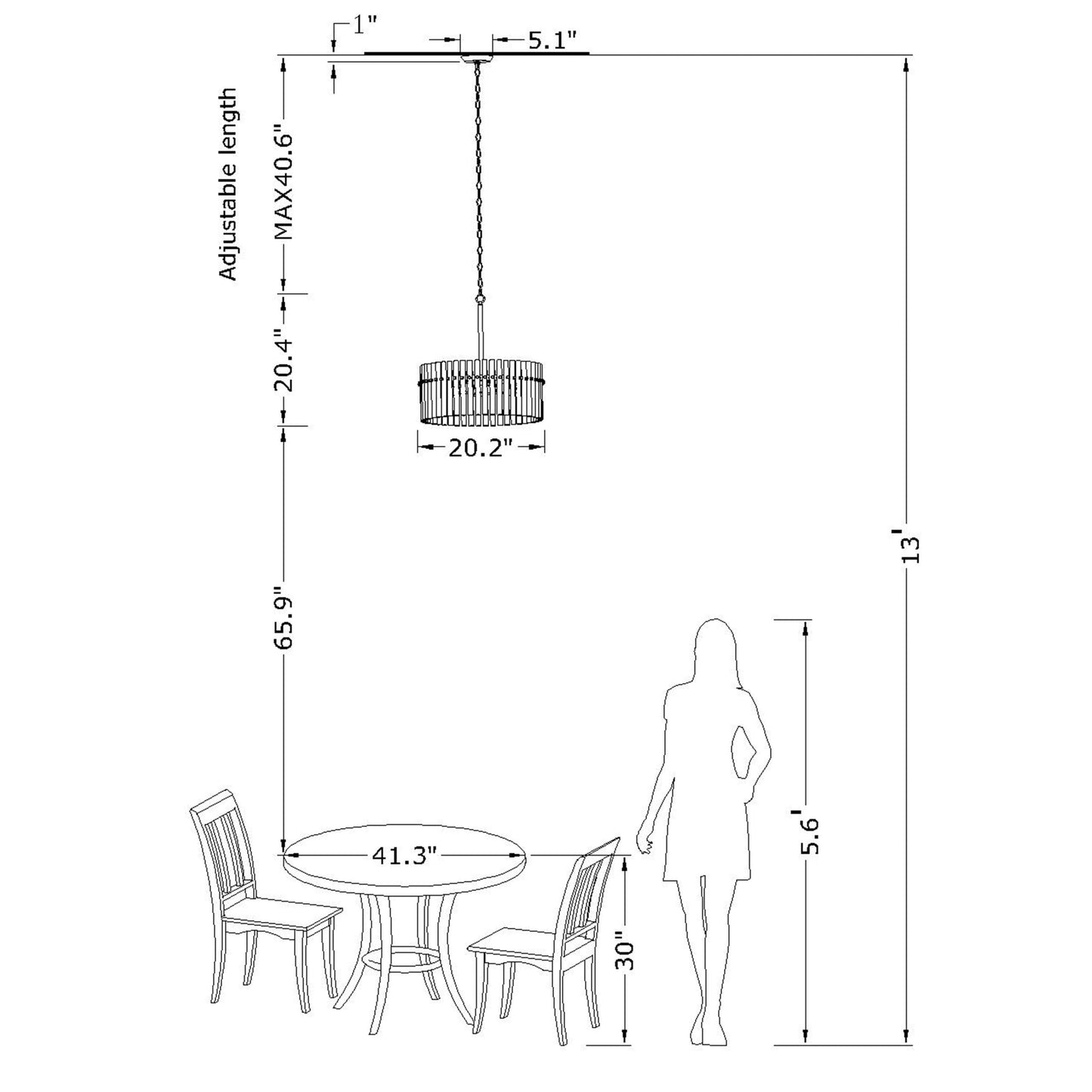 Lustre en cristal Casandra à 5 lumières