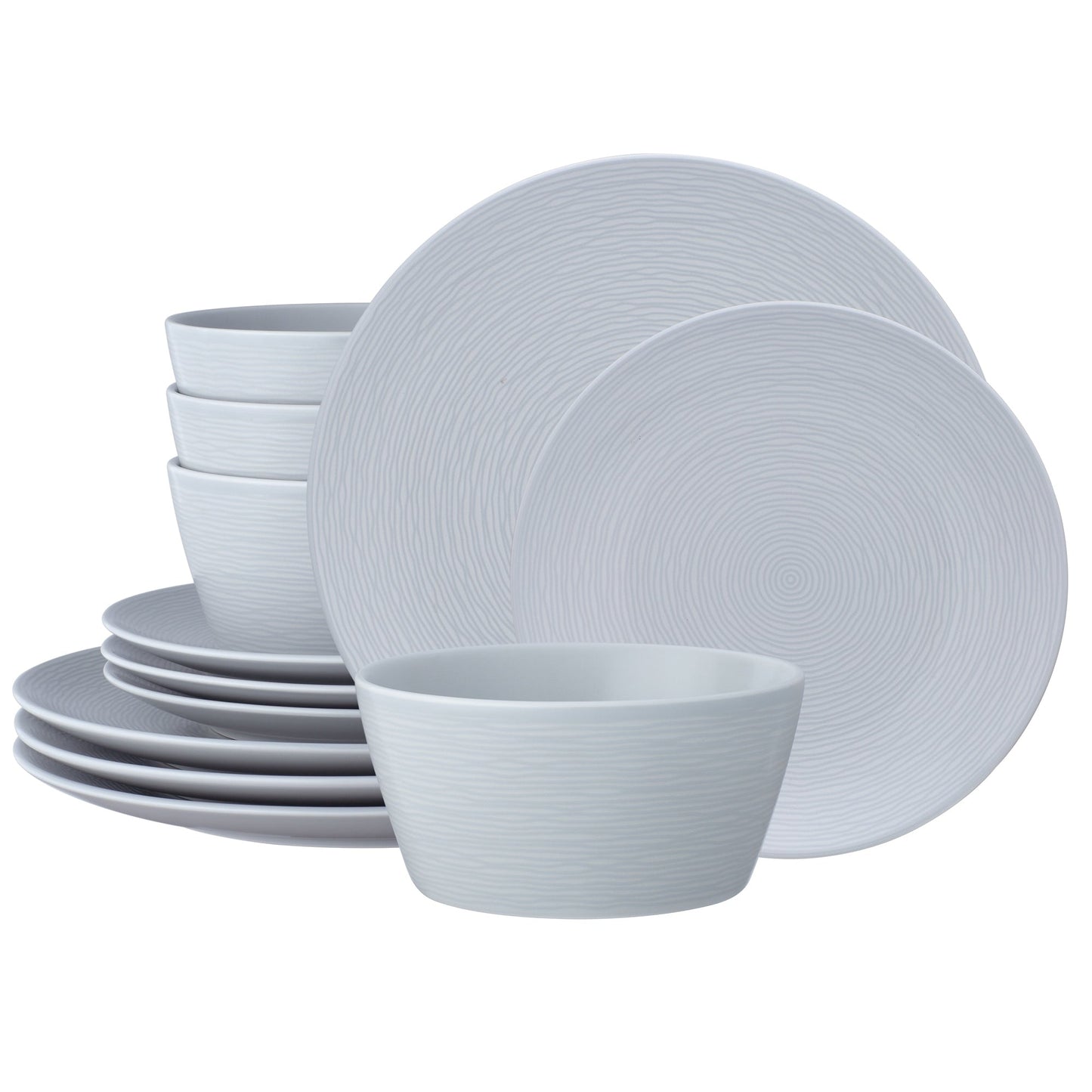 Service de table Noritake Colorscapes Swirl 12 pièces, coupe, service pour 4 personnes