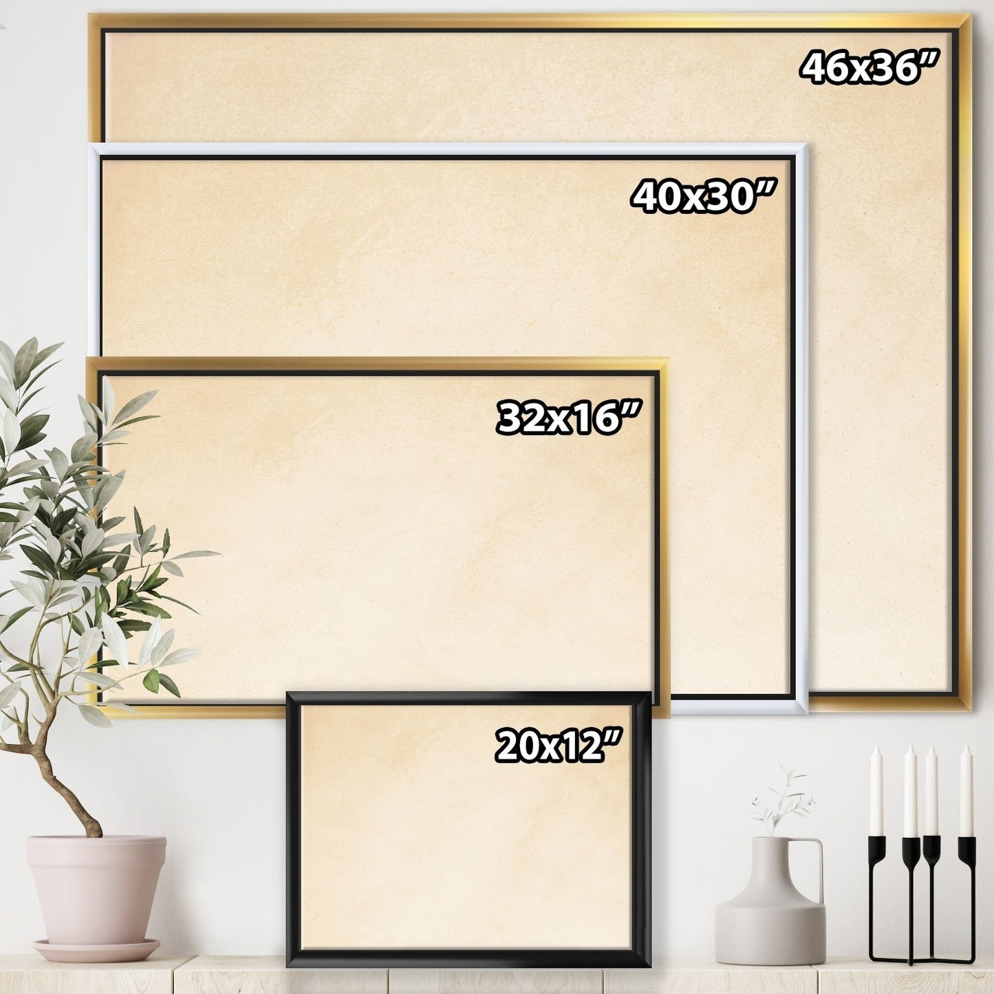 Toile encadrée Designart Coast Blue Sea Waves Aquarelle Moderne Ferme