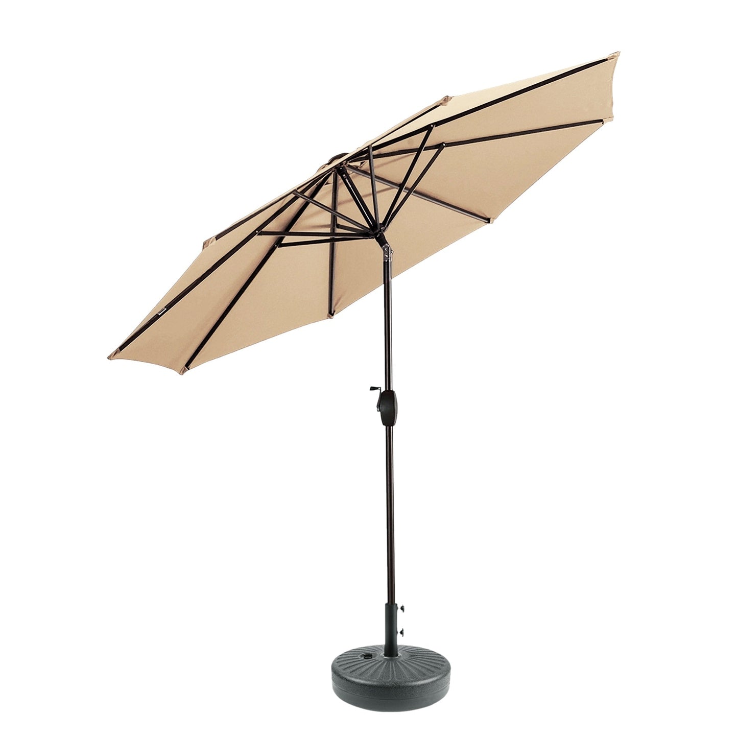 Parasol de patio Holme de 9 pieds et support de base