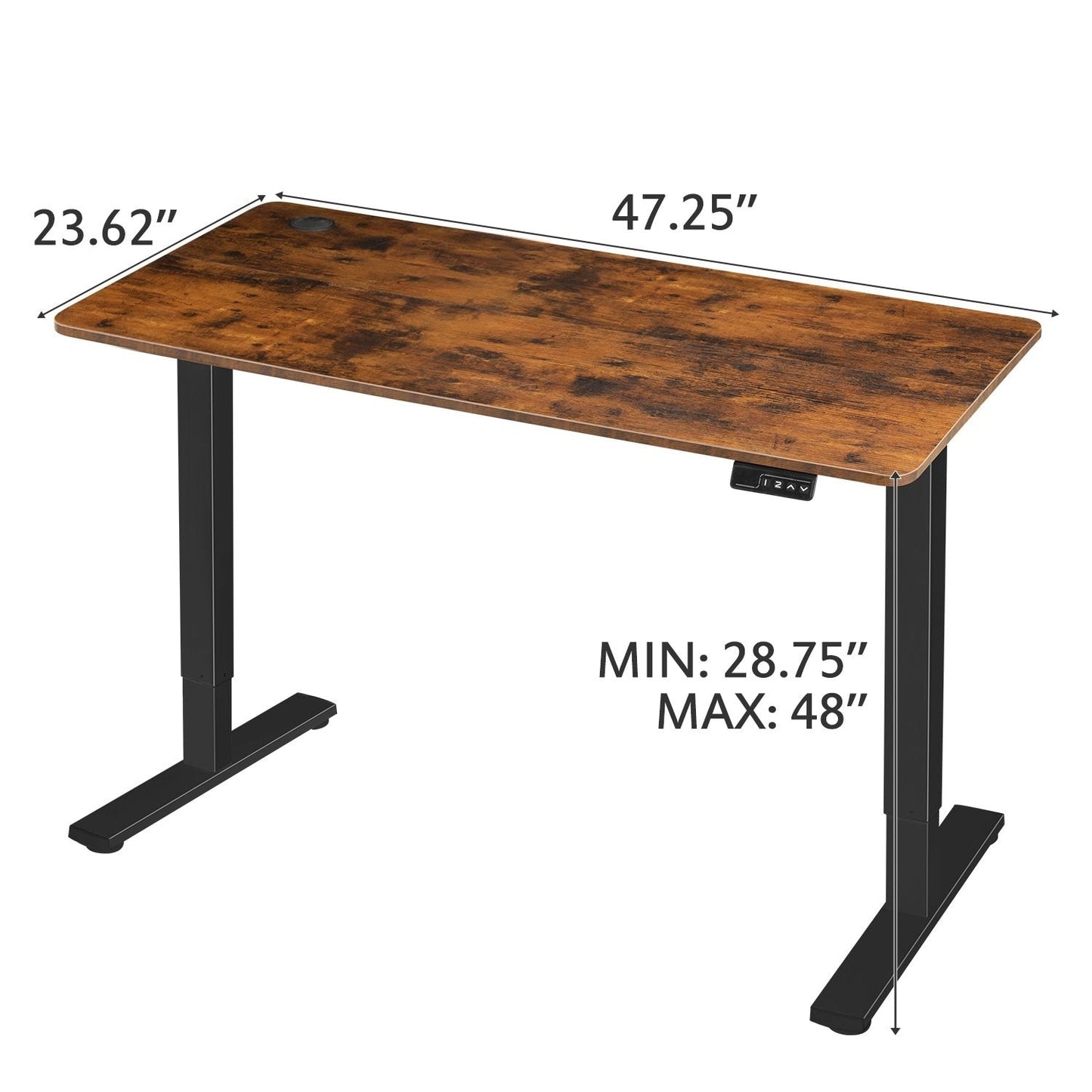 Bureau debout électrique réglable en hauteur Homall