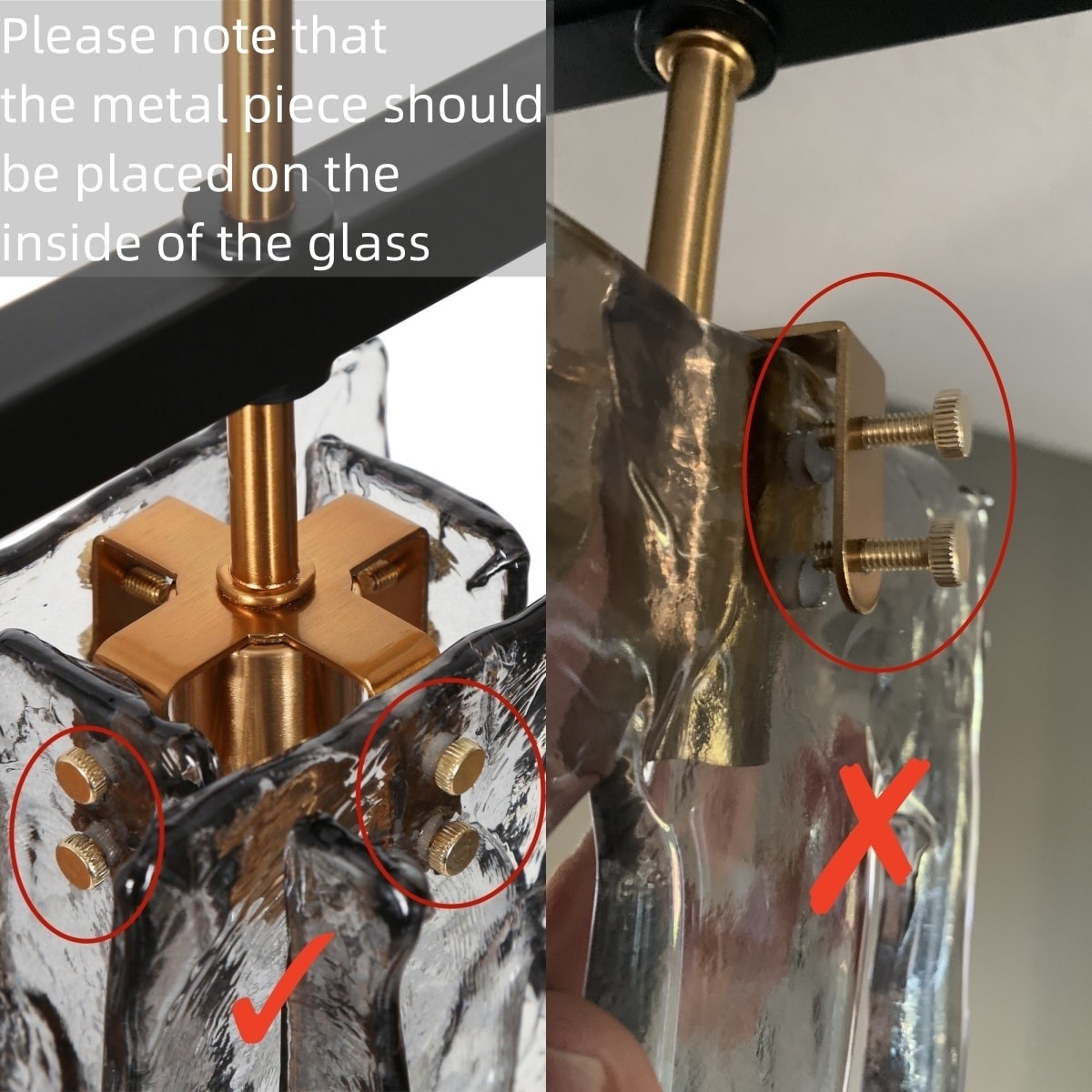 Lustre linéaire moderne Kasy à 5 lumières en verre texturé pour îlot de cuisine, design unique