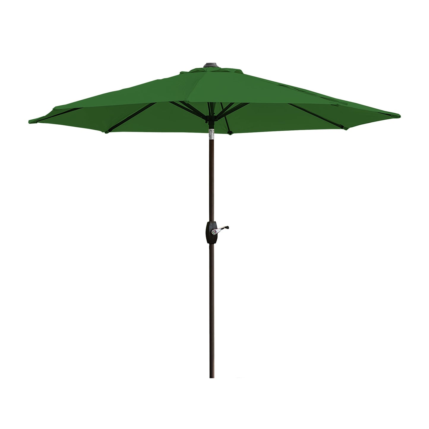 Parasol de patio Lopes de 9 pieds avec base en finition bronze et support de poids inclus