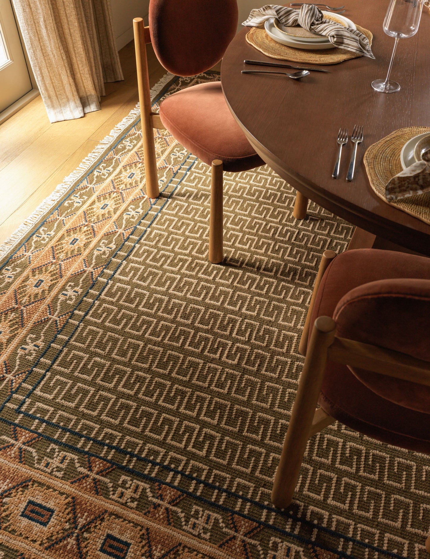 Tapis en laine noué à la main Manca