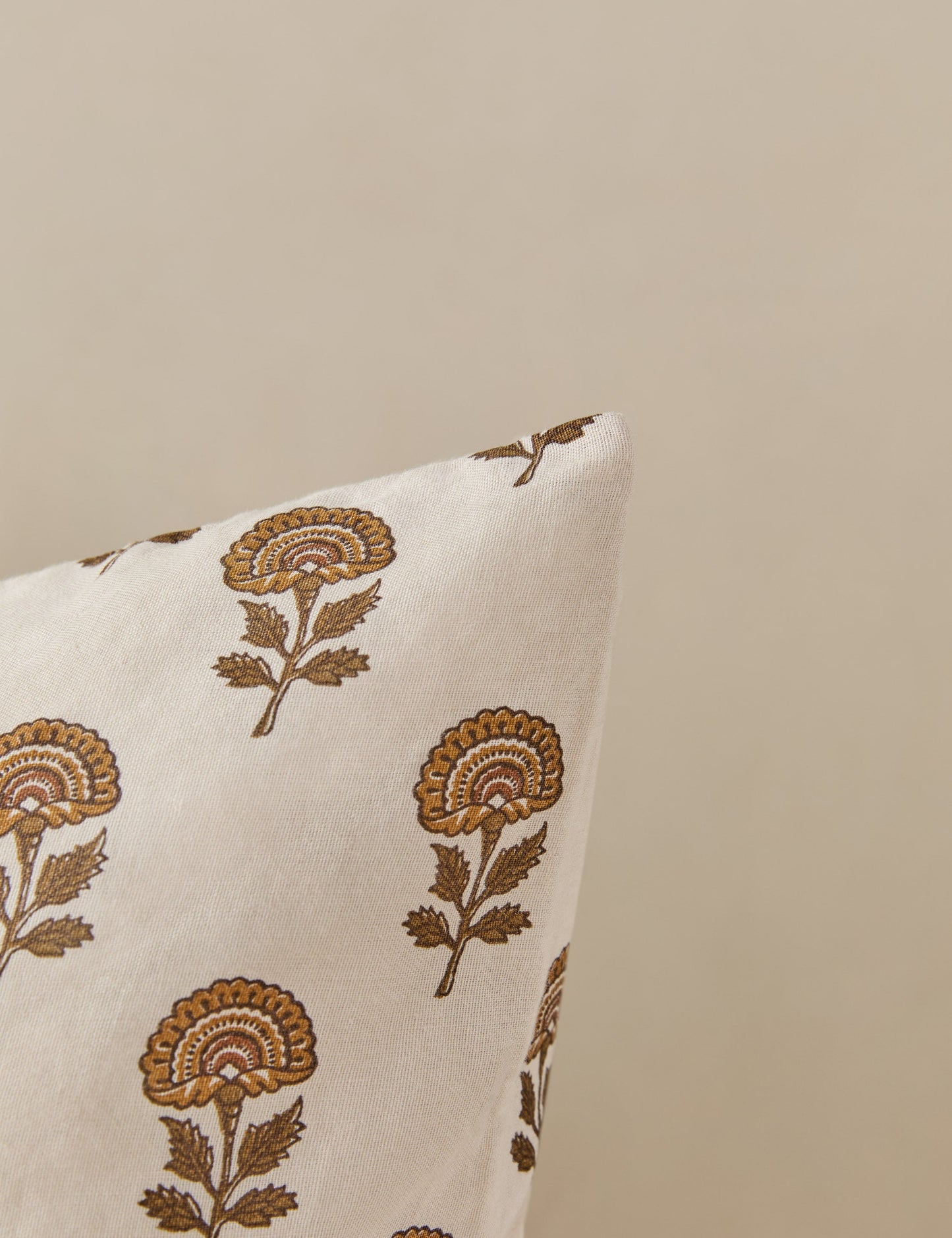 Housse de coussin en lin et coton Langford