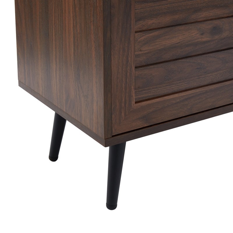 Meuble TV moderne du milieu du siècle pour téléviseurs jusqu'à 70 pouces Console multimédia de centre de divertissement - 20,5'' HX 59'' LX 15,5'' P