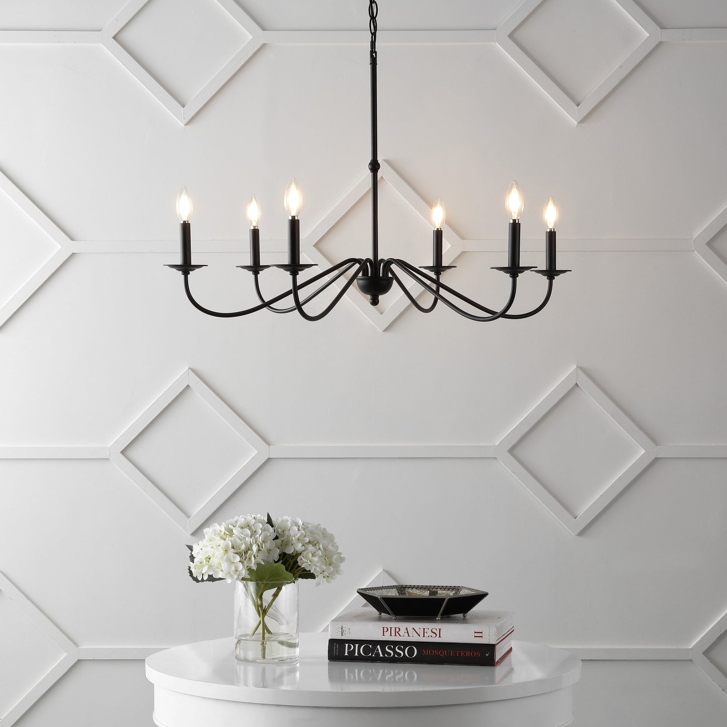 Lustre LED en fer à 6 lumières, 34,75 $, par JONATHAN Y