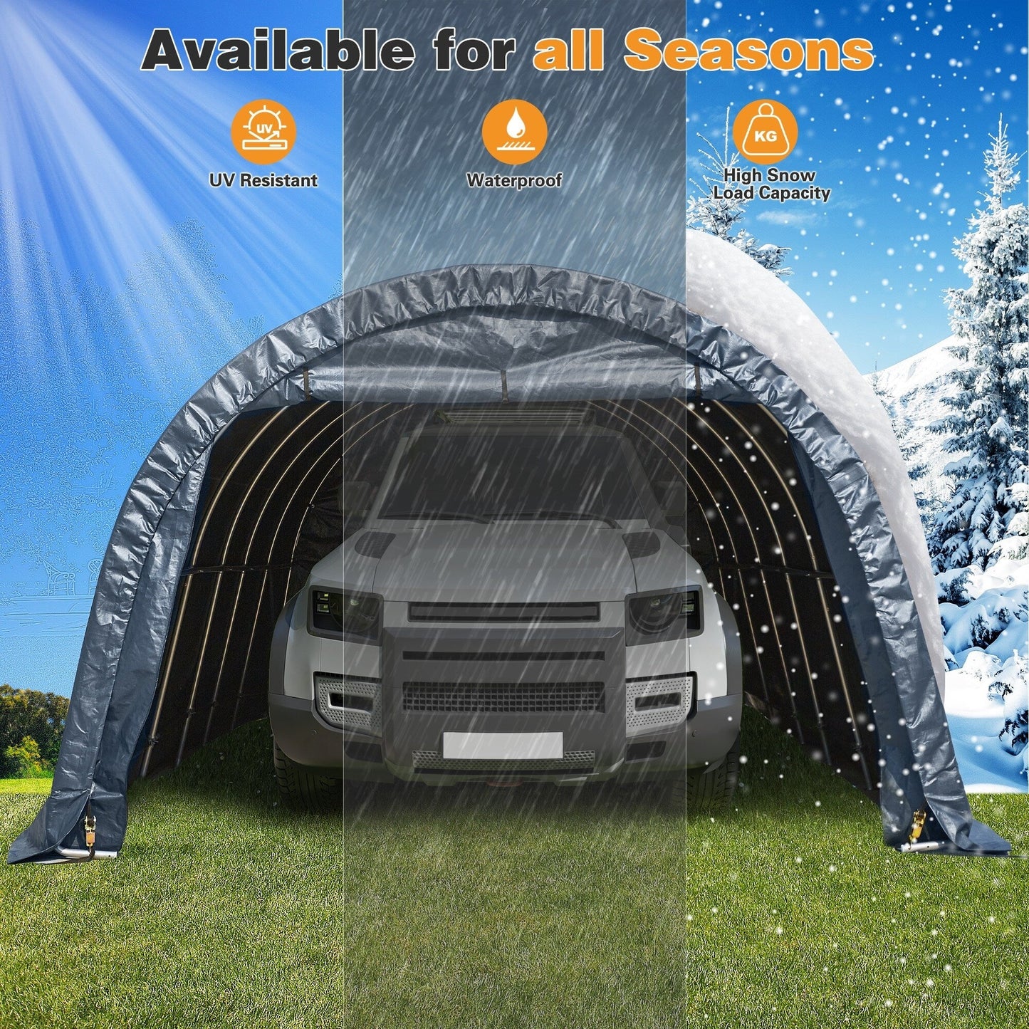 Abri de jardin et abri d'auto extérieur : abri portable pour vélos, motos et rangement de jardin