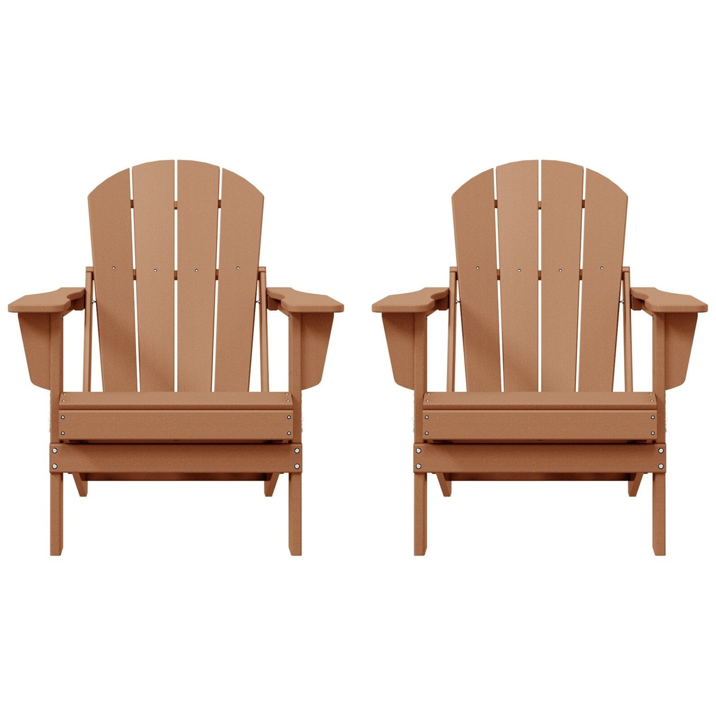 Chaises pliantes Adirondack Polytrends Laguna résistantes aux intempéries (lot de 2)
