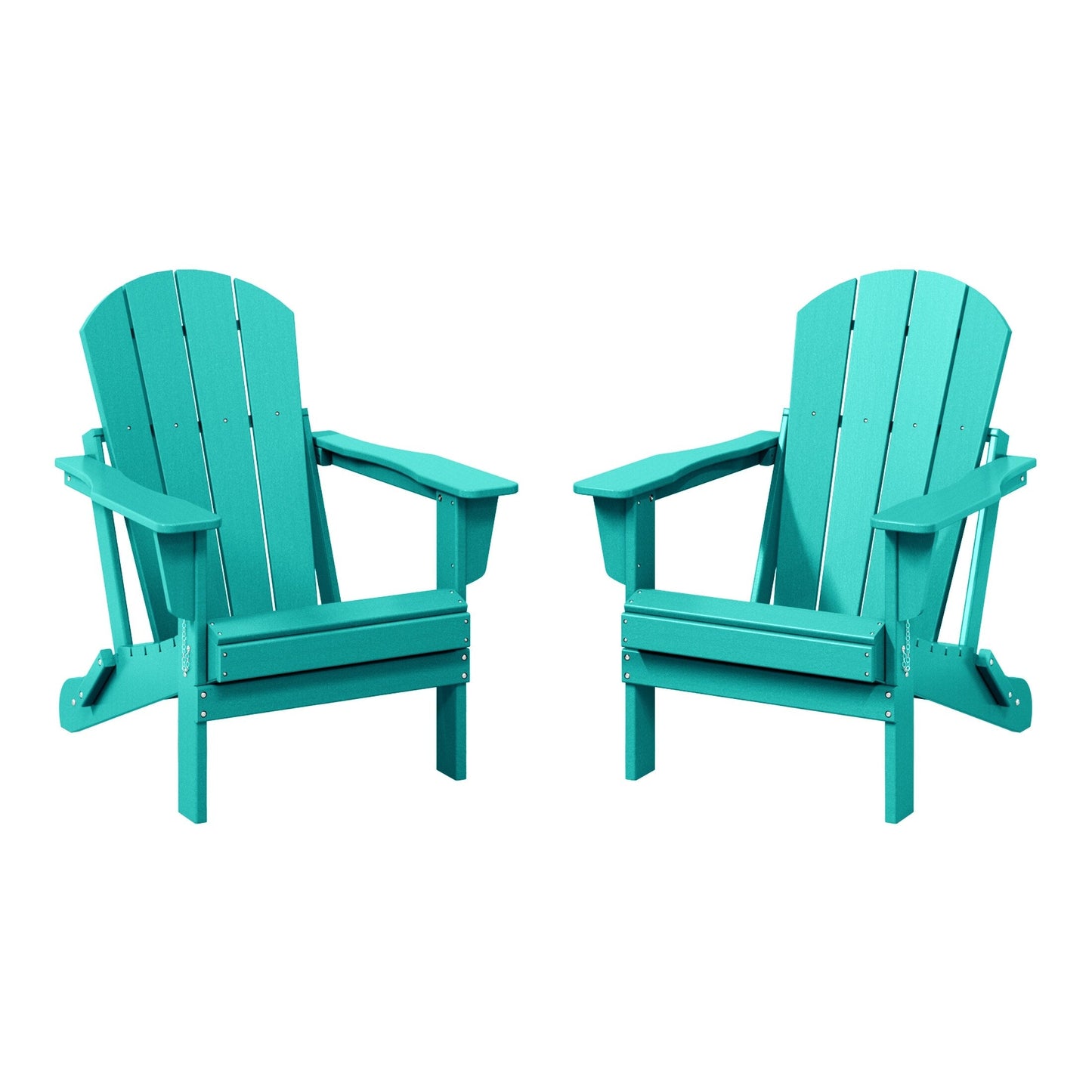 Chaises pliantes Adirondack Polytrends Laguna résistantes aux intempéries (lot de 2)