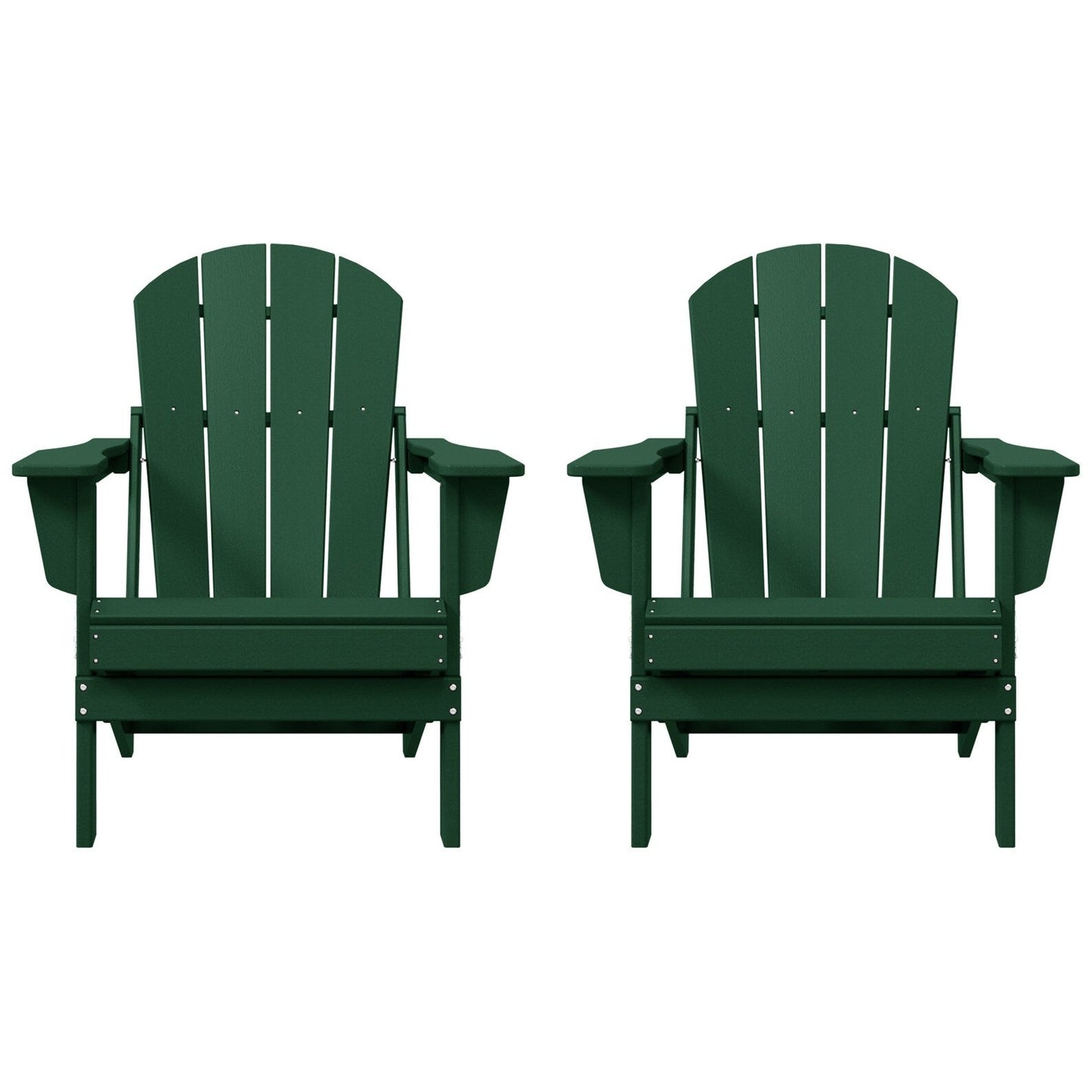 Chaises pliantes Adirondack Polytrends Laguna résistantes aux intempéries (lot de 2)