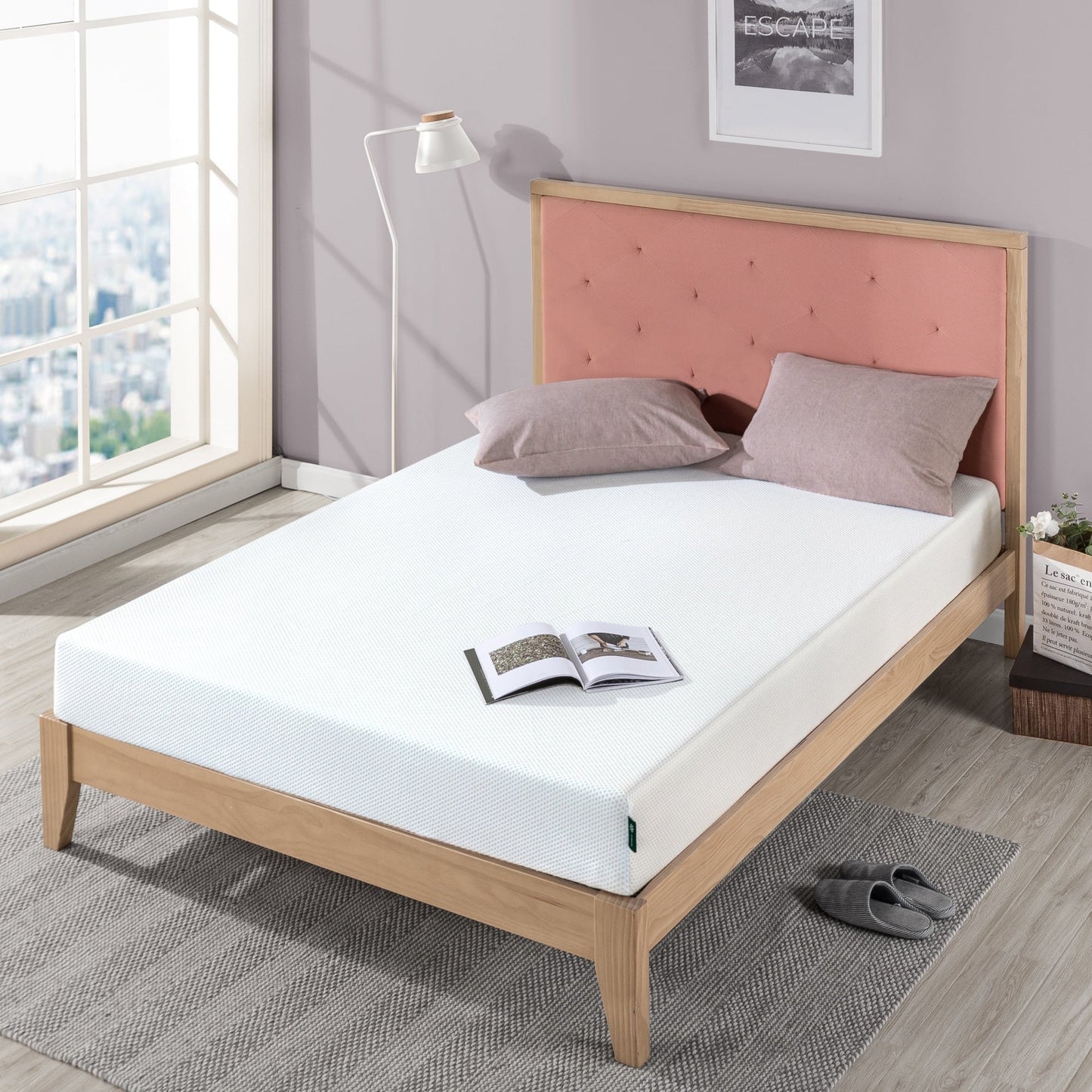 Matelas en mousse à mémoire de forme Priage by Zinus de 8 pouces au thé vert