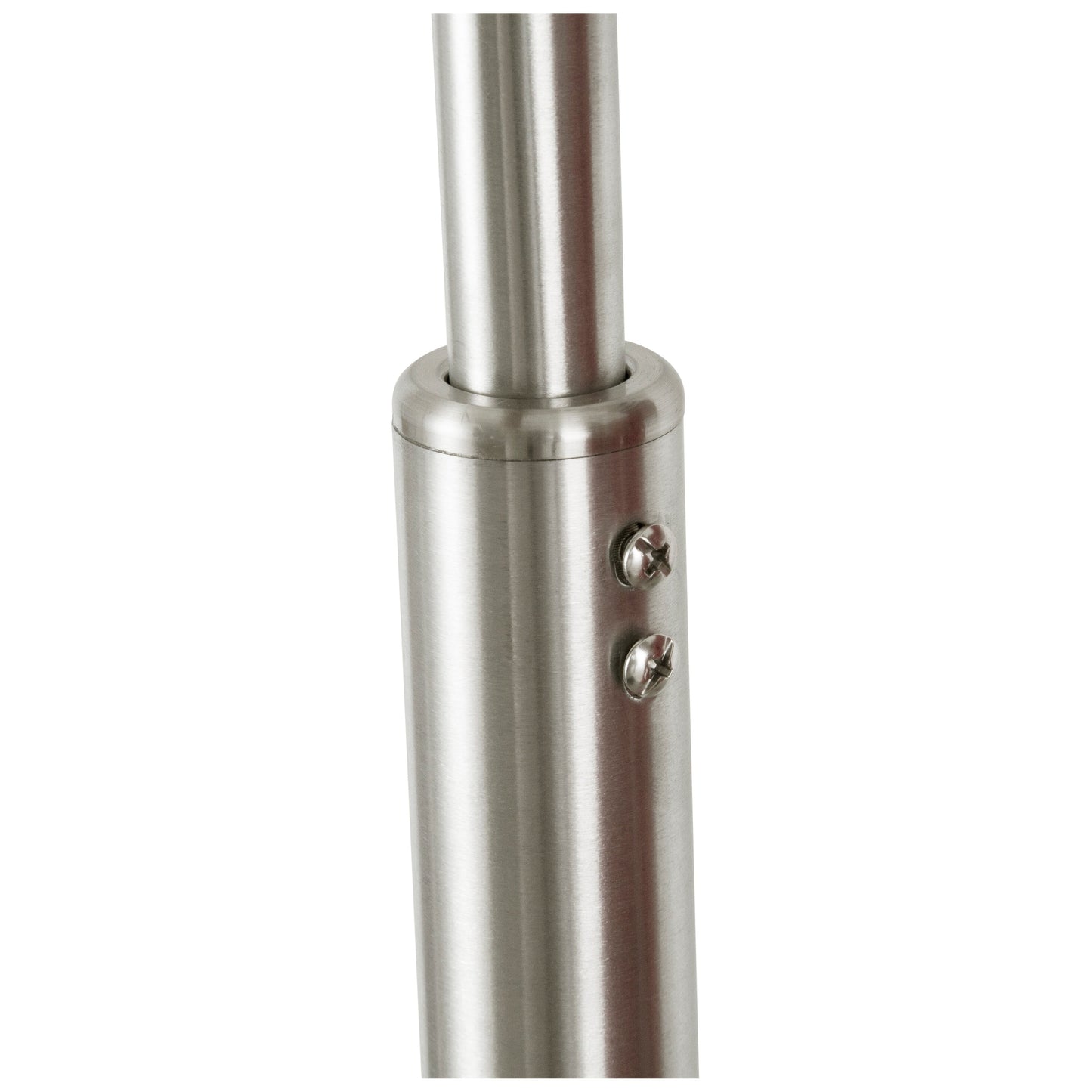 Lampadaire arqué réglable en acier Q-Max 81 avec abat-jour extra large et base en marbre