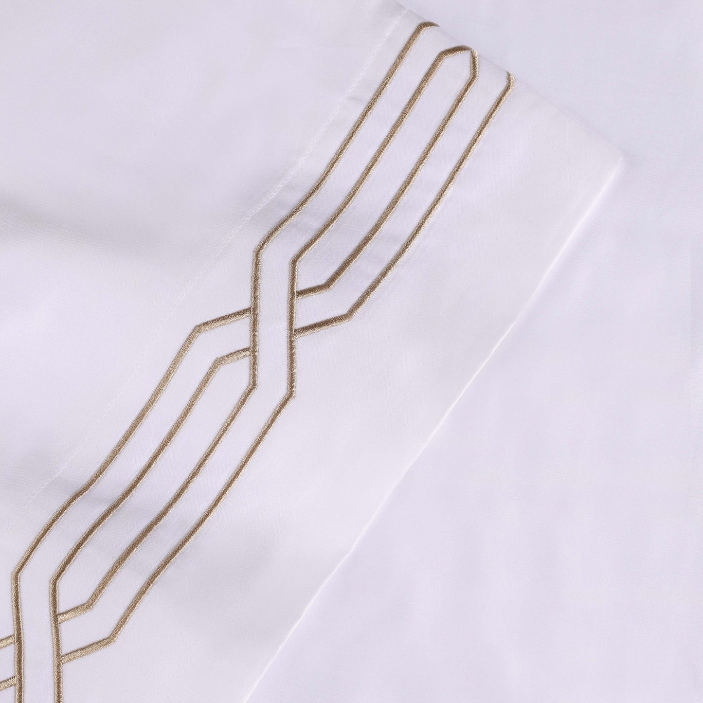 Parure de draps unie écologique en coton égyptien de qualité supérieure 1 200 fils