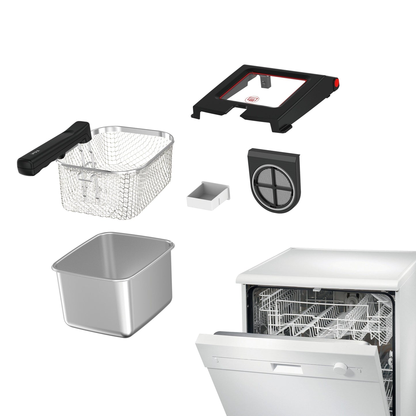 Friteuse sans odeur T-fal Advanced avec élément immergé, capacité d'huile de 3,5 L - 3,5 litres