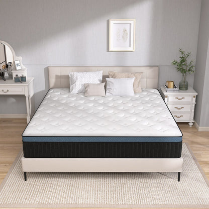 Matelas hybride en mousse gel de 14 pouces dans une boîte pour un soulagement de la pression