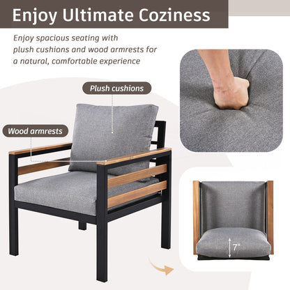 Ensemble de canapés d'extérieur 4 pièces