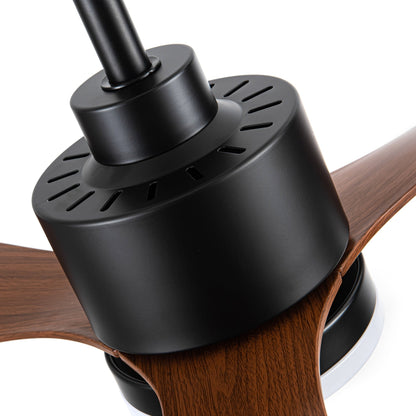 Ventilateur de plafond à DEL de 52 pouces avec télécommande (3 pales)