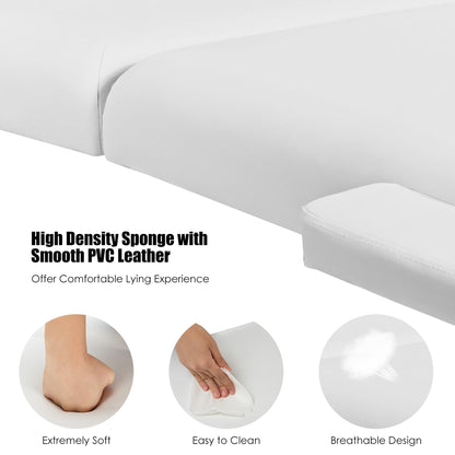 Table de massage portable 84''L réglable pour le visage, le spa et le tatouage avec transport