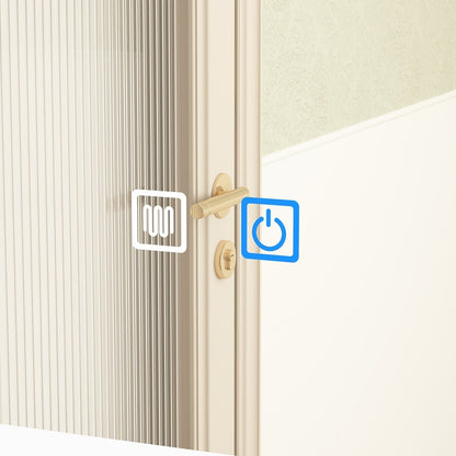 Armoire à pharmacie de salle de bain avec miroir LED antibuée 6 000 K, armoire murale blanche