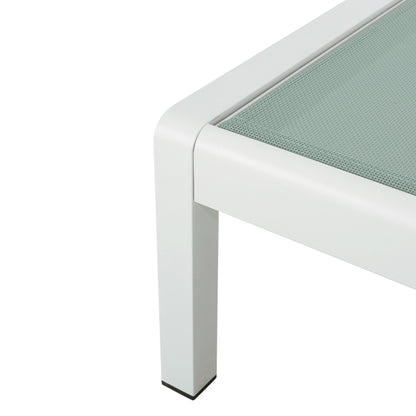 Chaise longue d'extérieur en aluminium Cape Coral (lot de 2) par Christopher Knight Home - 77,56 po x 25,20 po x 11,80 po