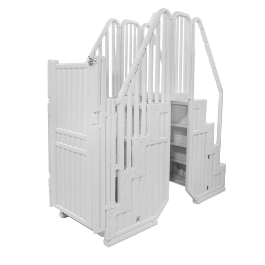 Système d'accès facile à la piscine avec barrière – 82,5 po L x 82,5 po P x 81 po H