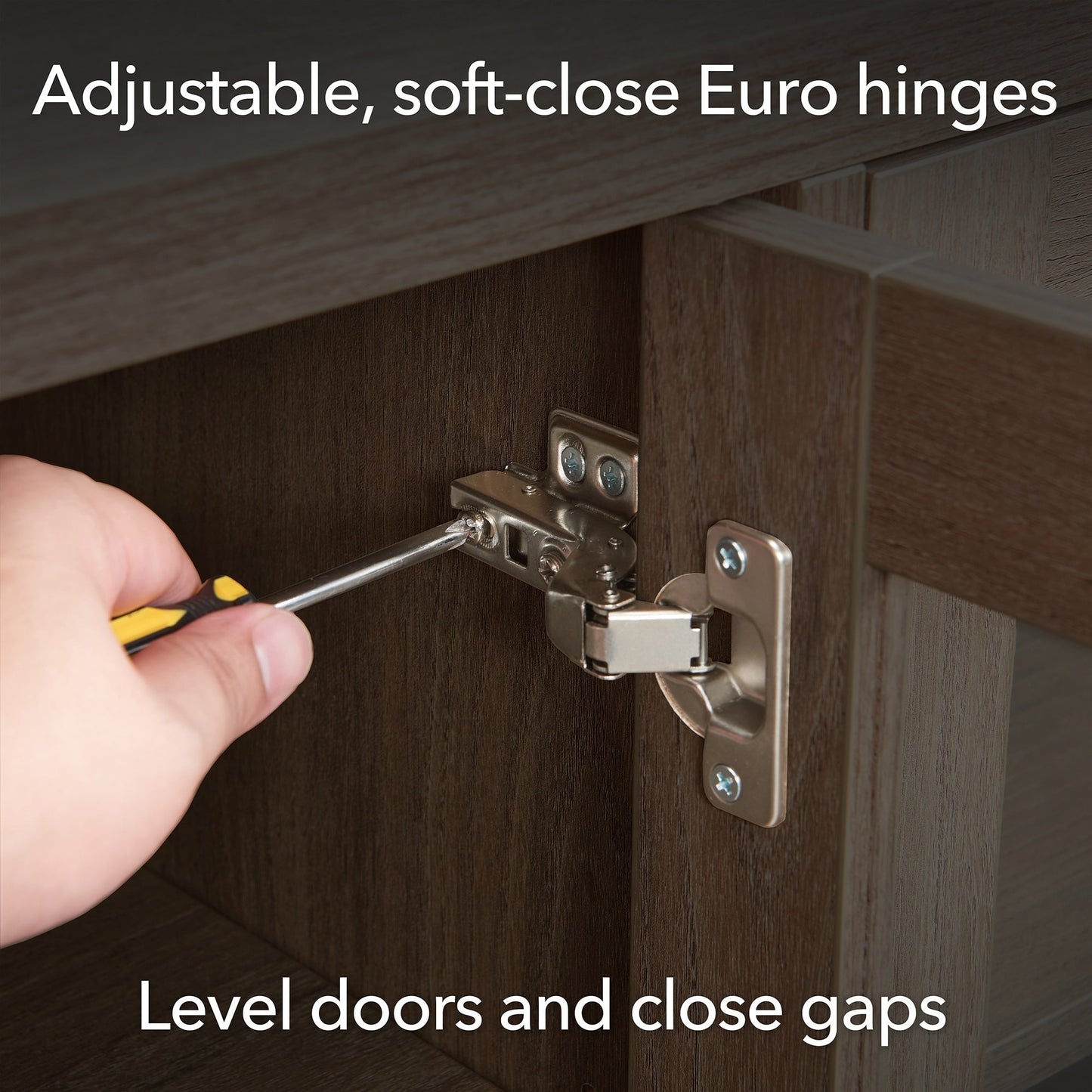 Meuble TV rectangulaire Hanson pour téléviseurs jusqu'à 75