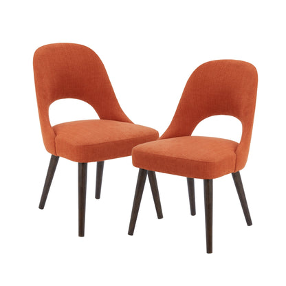 Chaises de salle à manger rembourrées INK IVY Nola avec dossier découpé (lot de 2)