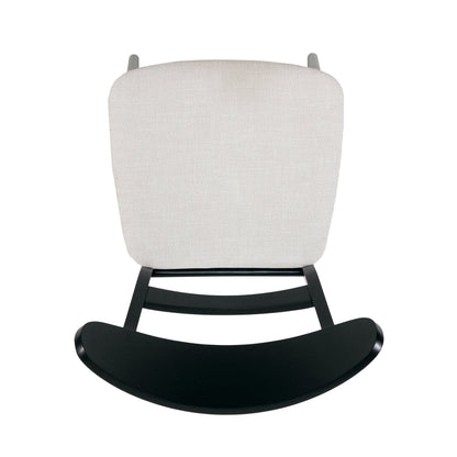 Chaise de salle à manger Abrielle en bois d'hévéa rembourrée de style milieu de siècle (lot de 2) par Christopher Knight Home