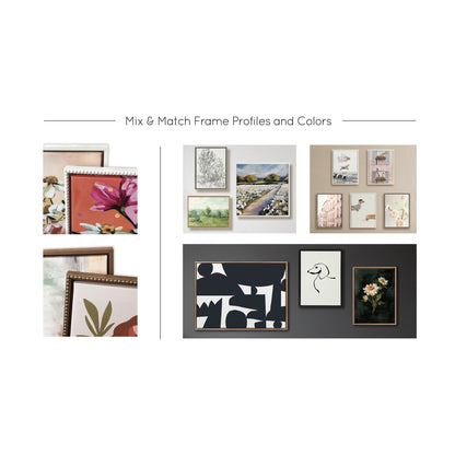 Toile botanique abstraite perlée Kate et Laurel Sylvie