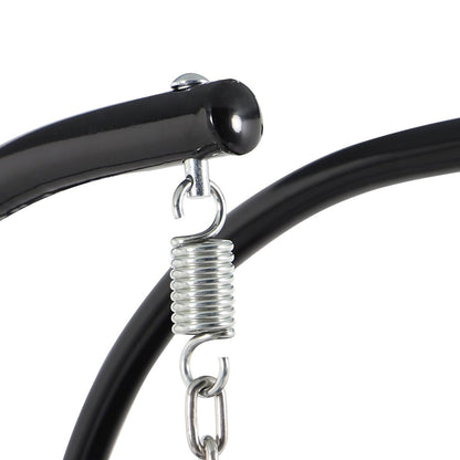 Fauteuil suspendu LeisureMod pour 2 personnes avec support - Chaise longue hamac en rotin et osier pour patio extérieur/intérieur avec coussins