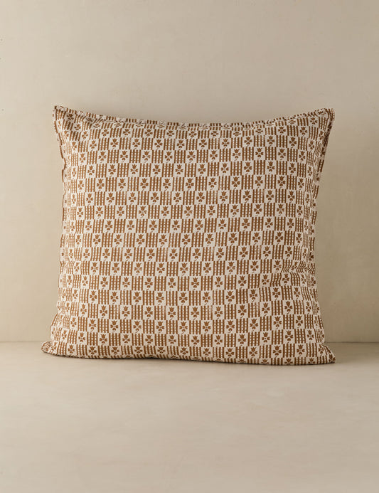 Housse de coussin en lin et coton Hedra