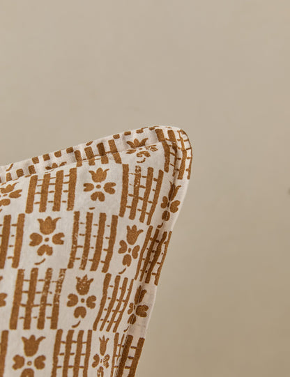Housse de coussin en lin et coton Hedra