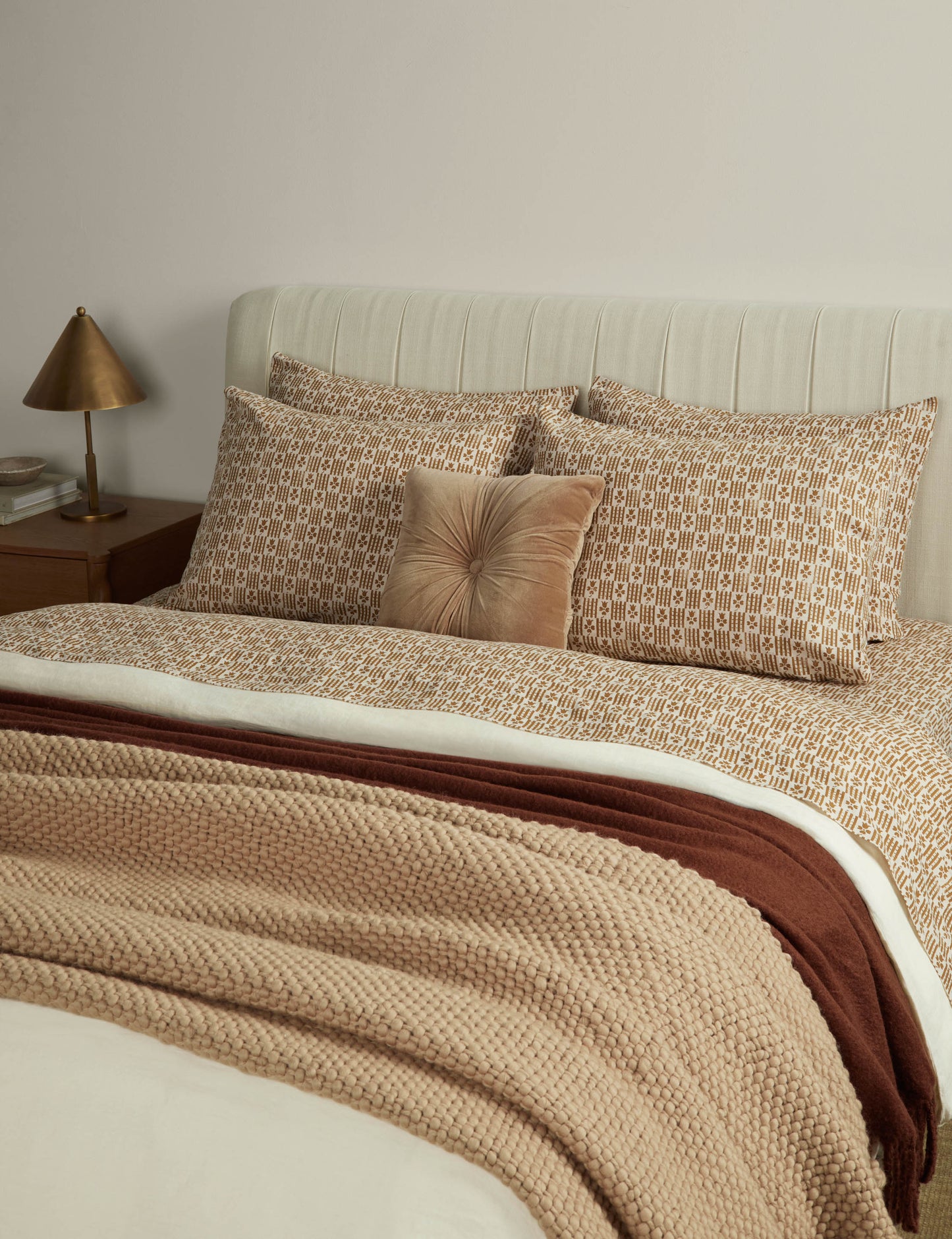 Housse de coussin en lin et coton Hedra