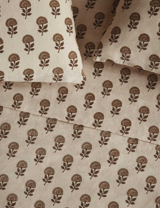 Parure de draps en lin et coton Langford