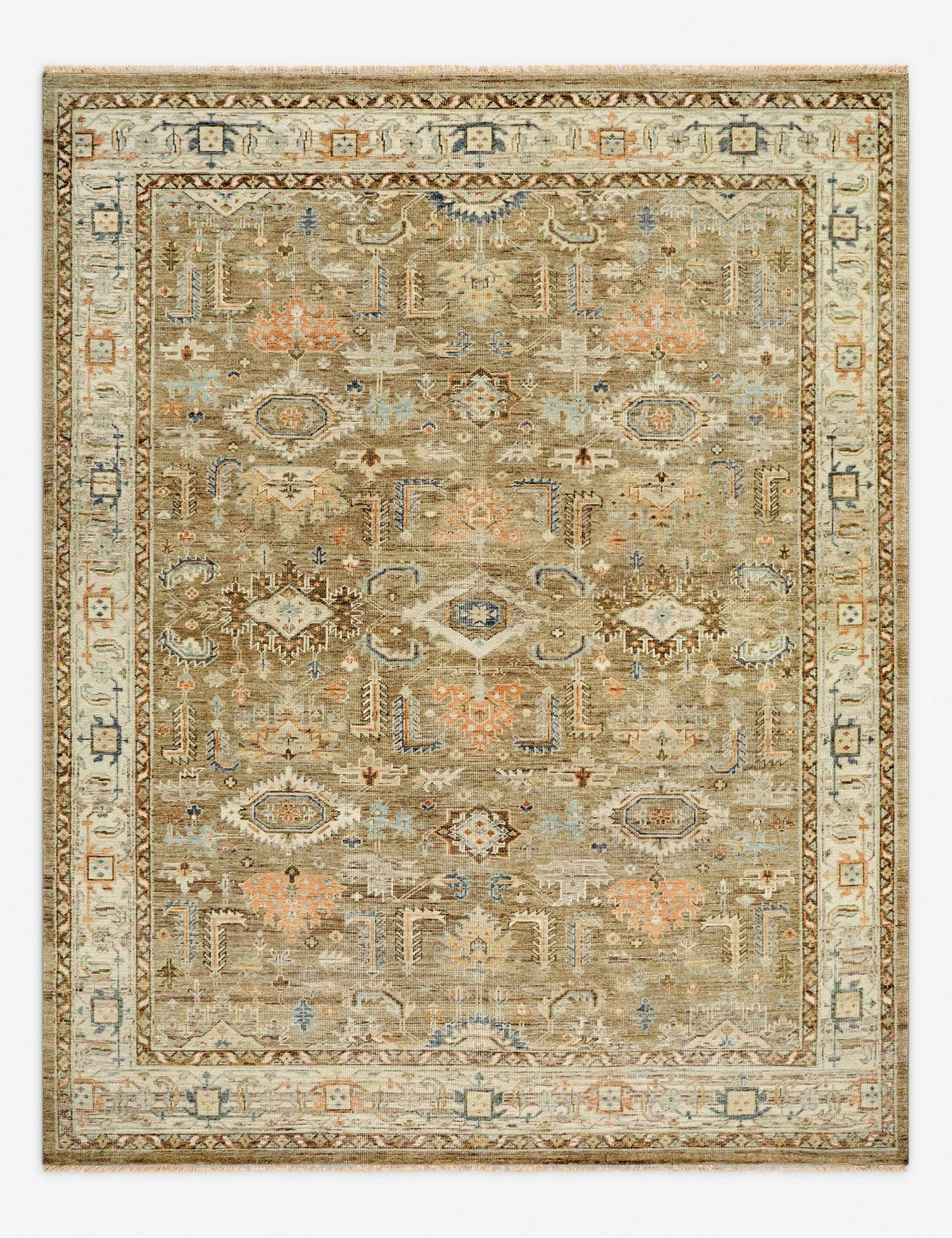 Tapis en laine noué à la main Percival