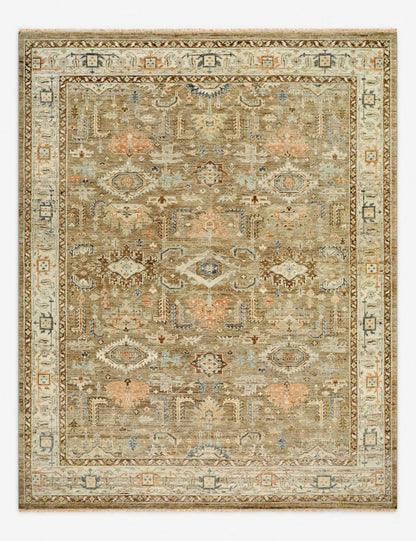 Tapis en laine noué à la main Percival