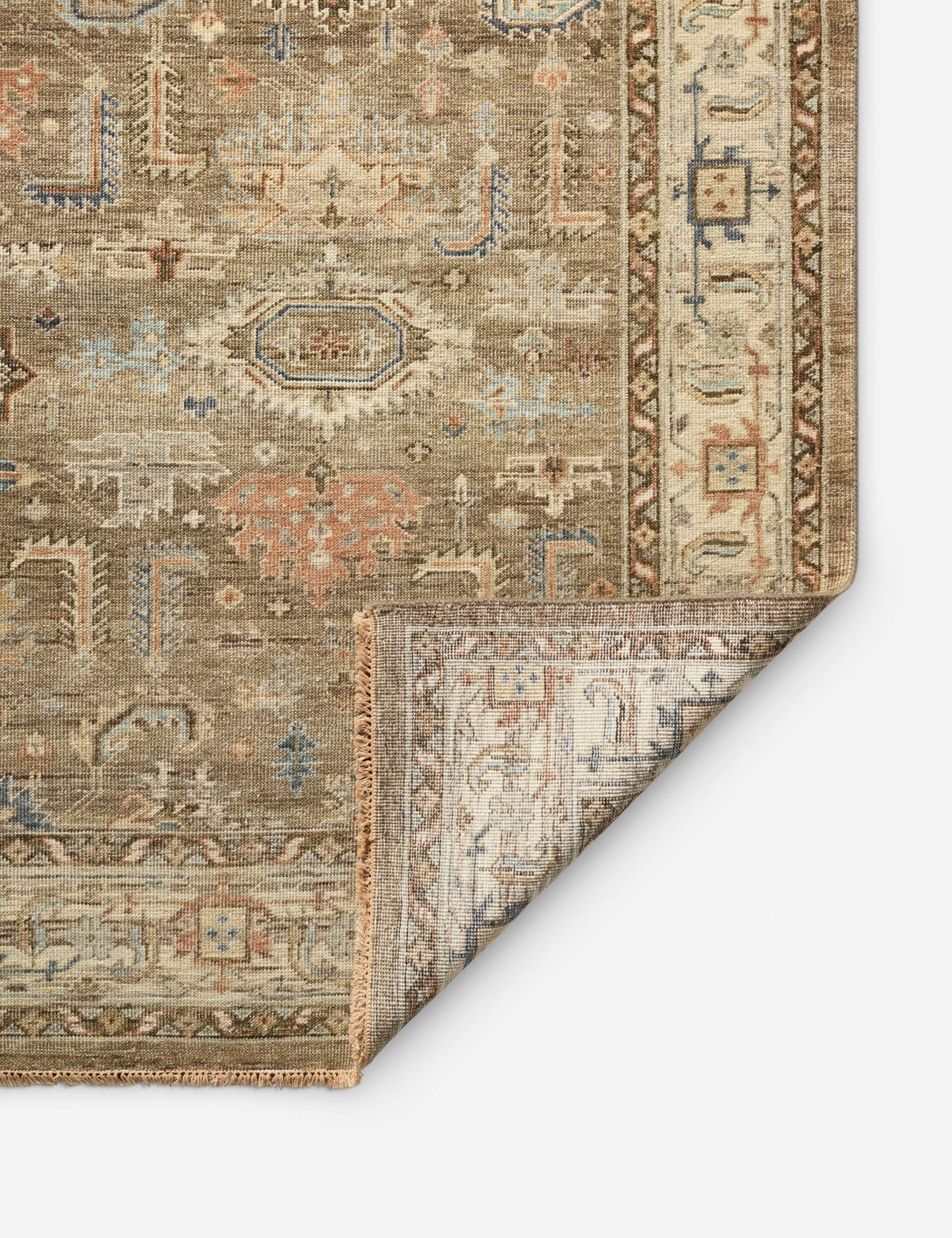 Tapis en laine noué à la main Percival