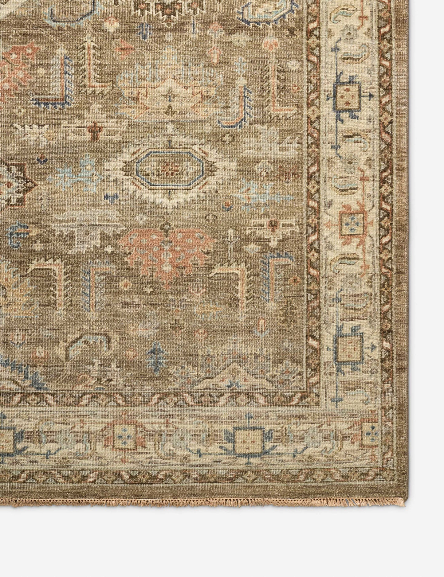 Tapis en laine noué à la main Percival