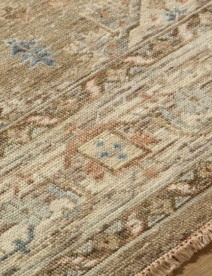 Tapis en laine noué à la main Percival