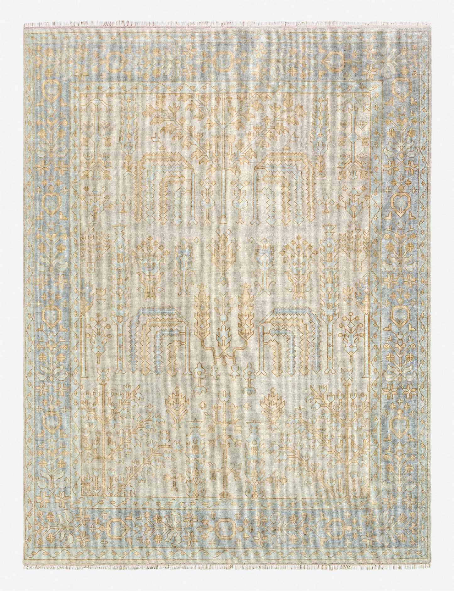 Tapis en laine noué à la main Phoebe