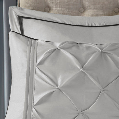 Madison Park Essentials Loretta 24 pièces dans un sac avec panneaux de fenêtre et ensemble de draps