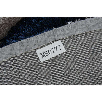 Tapis à poils longs Mateos au design abstrait